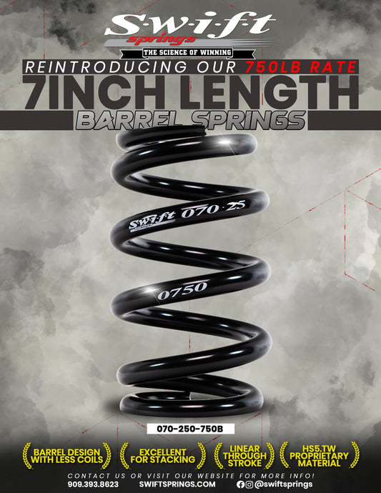 Reintroducing our 7in length 750lb Barrel Spring