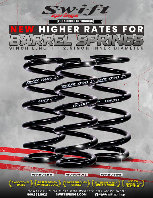 New Higher Rate Barrel Springs