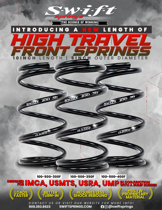 Brand New High Travel Front Spring 10in Length