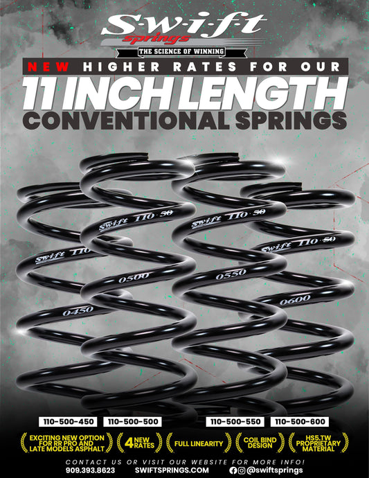 New Higher 11in Length Conventional Spring Rates