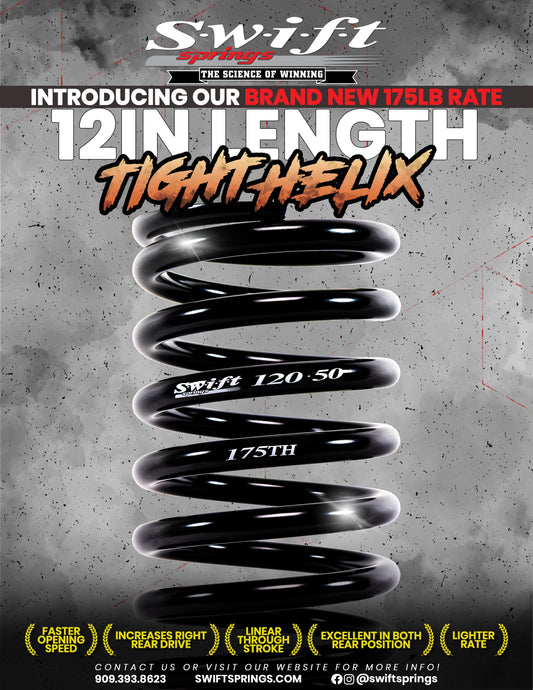 New lower rate for our 12in length Tight Helix Springs