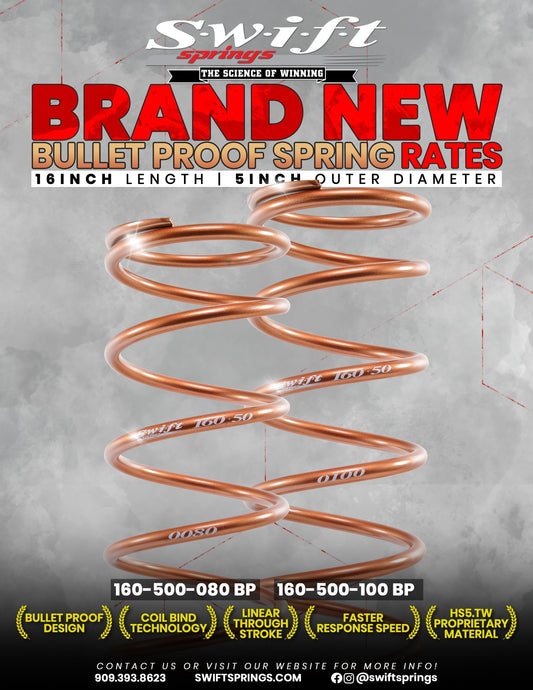All-new 16in length Bulletproof Spring Rates!