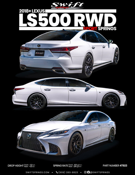 Now available | 2018+ Lexus LS500 RWD Sport Springs