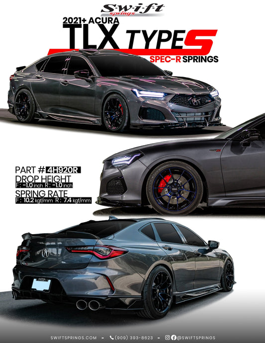Now available | 2021+ Acura TLX Types S Spec-R Springs