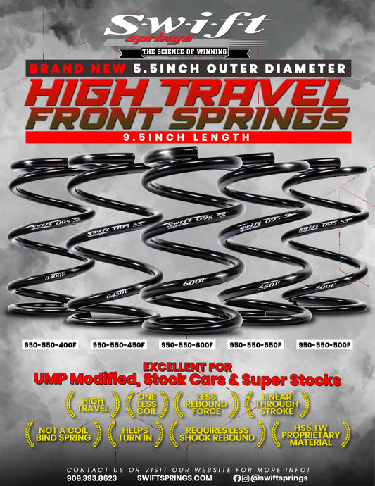 New 5.5in OD 9.5in Length High Travel Front Springs