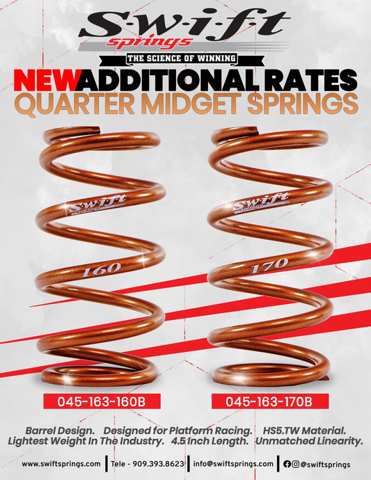 New additional Quarter Midget Barrel Type Springs!
