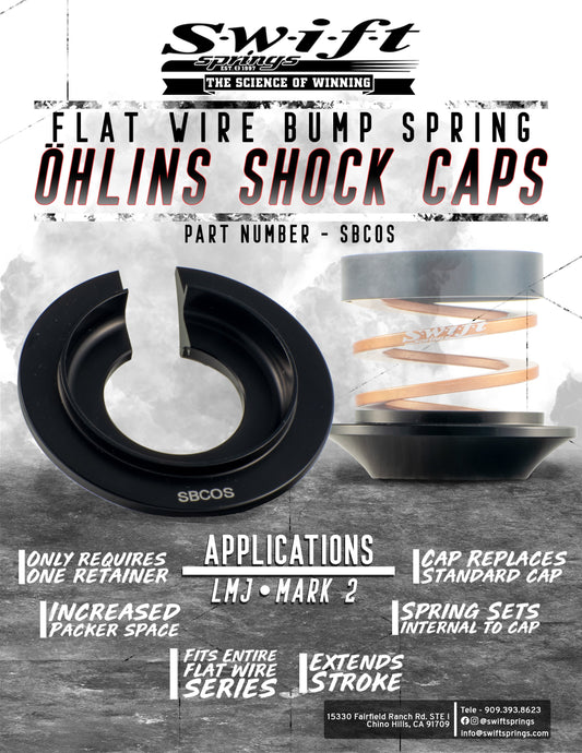 Swift Springs introduces Ohlins Shock Caps!