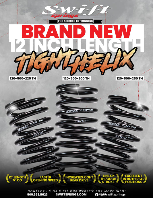 Brand New 12" Length Tight Helix line-up!