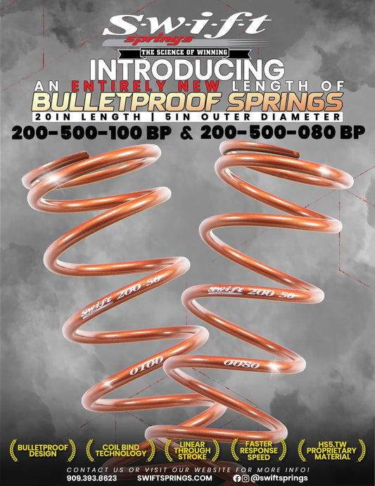 Brand New 20in Length of Bulletproof Springs