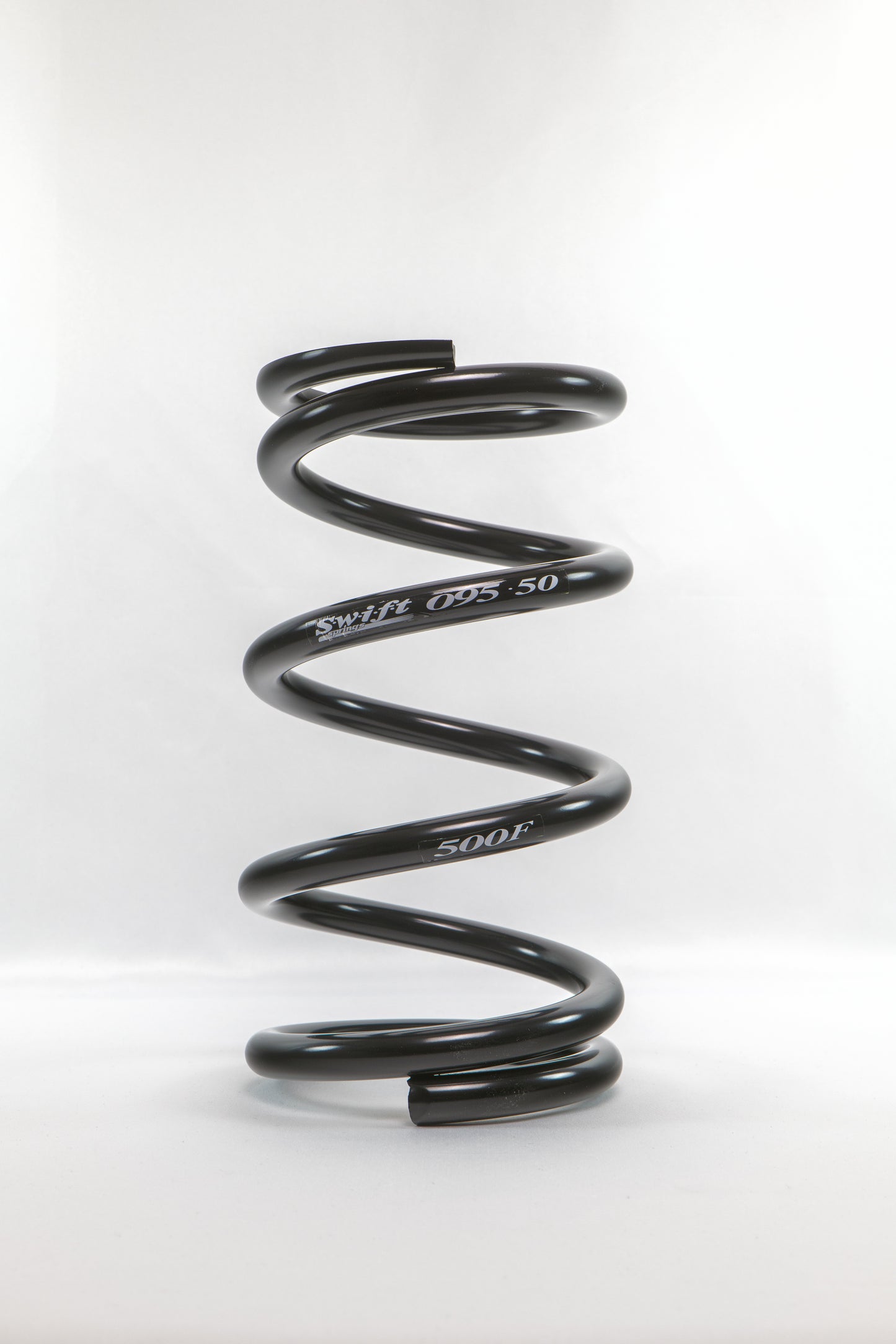 Standard Conventional High Travel Front Spring - 9.5" Length | 5" OD | 500lbs/inch - Swift Springs USA