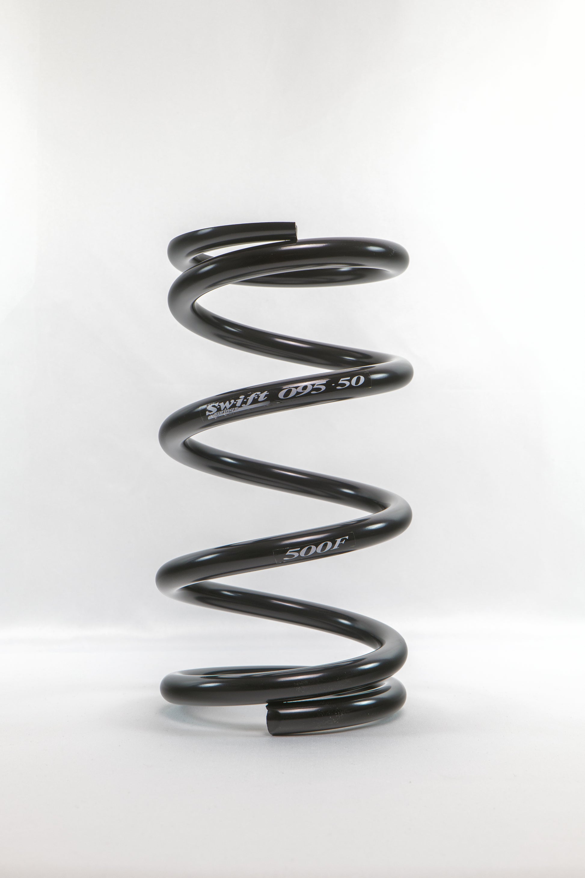 Standard Conventional High Travel Front Spring - 9.5" Length | 5" OD | 500lbs/inch - Swift Springs USA